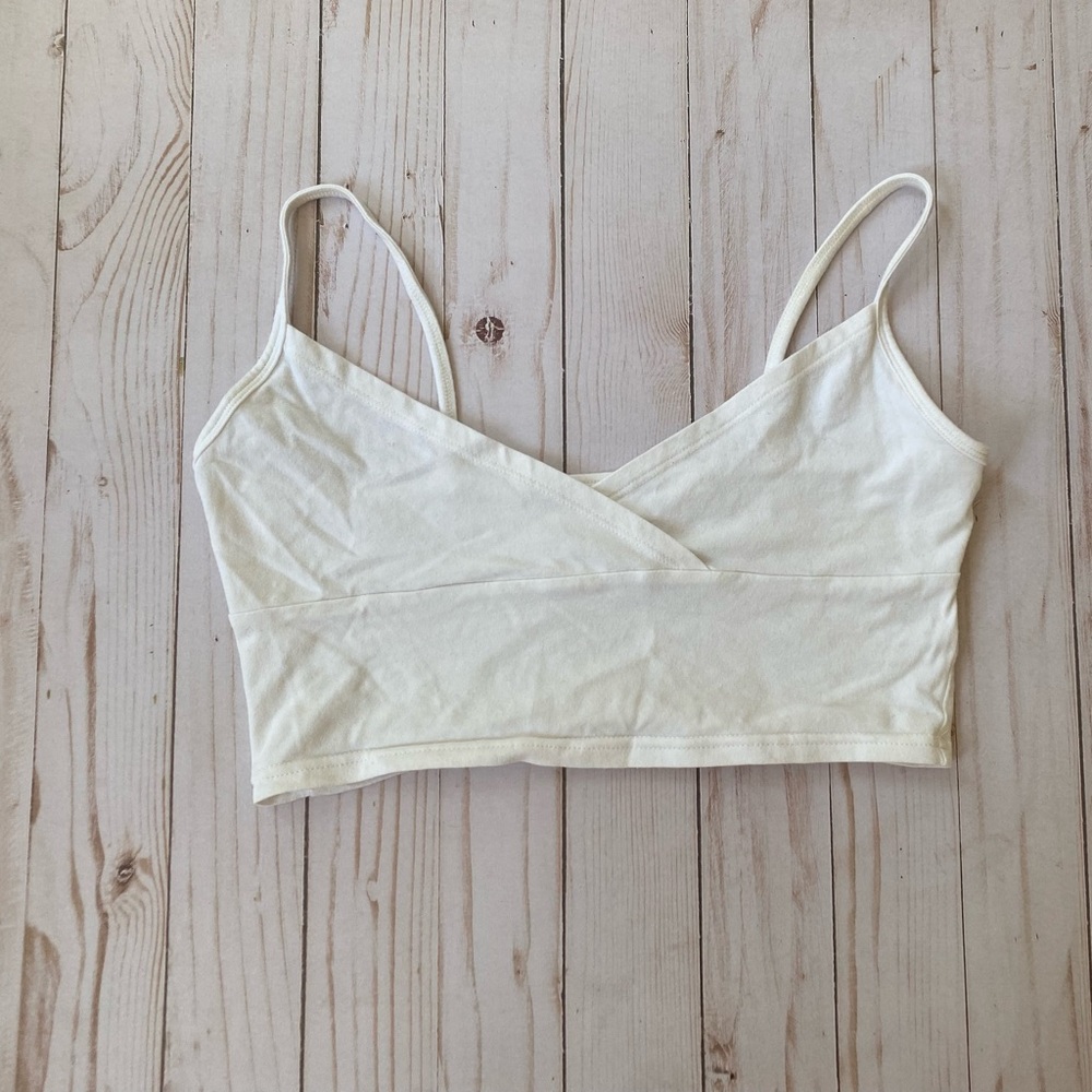 Pac Sun Cropped White Tank